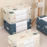 Maxbell Clothes Storage Bag Organizer Blankets Bedding Luggage Bins Box Container Beige L