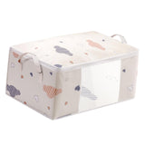 Maxbell Clothes Storage Bag Organizer Blankets Bedding Luggage Bins Box Container Beige L