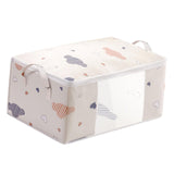 Maxbell Clothes Storage Bag Organizer Blankets Bedding Luggage Bins Box Container Beige L