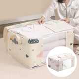 Maxbell Clothes Storage Bag Organizer Blankets Bedding Luggage Bins Box Container Beige L