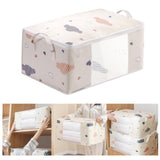 Maxbell Clothes Storage Bag Organizer Blankets Bedding Luggage Bins Box Container Beige L