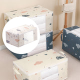 Maxbell Clothes Storage Bag Organizer Blankets Bedding Luggage Bins Box Container Beige L