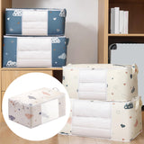 Maxbell Clothes Storage Bag Organizer Blankets Bedding Luggage Bins Box Container Beige L