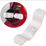 Maxbell Cable Holder Cord Wrapper Cord Organizer for Cables Storage white 2pcs