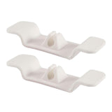 Maxbell Cable Holder Cord Wrapper Cord Organizer for Cables Storage white 2pcs