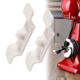 Maxbell Cable Holder Cord Wrapper Cord Organizer for Cables Storage white 2pcs