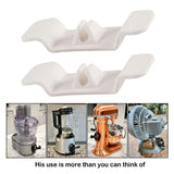 Maxbell Cable Holder Cord Wrapper Cord Organizer for Cables Storage white 2pcs