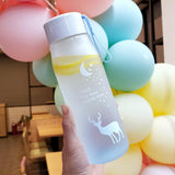 Maxbell Portable Water Bottle Drinking Daily Drinkware for Fitness Riding Blue