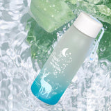 Maxbell Portable Water Bottle Drinking Daily Drinkware for Fitness Riding Blue