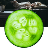 Maxbell Flannel Cucumber Blanket Throw Blanket Comfortable for Bed Chair Home Travel Diameter 150CM