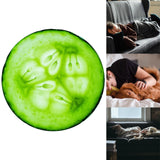 Maxbell Flannel Cucumber Blanket Throw Blanket Comfortable for Bed Chair Home Travel Diameter 150CM