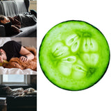 Maxbell Flannel Cucumber Blanket Throw Blanket Comfortable for Bed Chair Home Travel Diameter 180CM