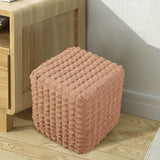 Maxbell Stretch Ottoman Cover Ottoman Protector for Living Room  Light Coffee