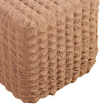 Maxbell Stretch Ottoman Cover Ottoman Protector for Living Room  Light Coffee