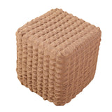 Maxbell Stretch Ottoman Cover Ottoman Protector for Living Room  Light Coffee