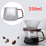 Maxbell Coffee Pot Heat Resistant with Handle Coffeeware for Tea Home Dining Room 350ml