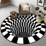 Maxbell 3D Vortex Illusion Carpet Doormat Floor Door Mat for Bedroom Door Style B