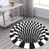 Maxbell 3D Vortex Illusion Carpet Doormat Floor Door Mat for Bedroom Door Style B