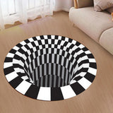 Maxbell 3D Vortex Illusion Carpet Doormat Floor Door Mat for Bedroom Door Style B