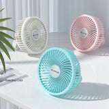 Maxbell Mini Fan 360 Degree Tilt Rotation Natural Wind Portable for Hiking Office Plug in
