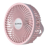 Maxbell Mini Fan 360 Degree Tilt Rotation Natural Wind Portable for Hiking Office Plug in