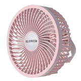 Maxbell Mini Fan 360 Degree Tilt Rotation Natural Wind Portable for Hiking Office Plug in