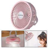 Maxbell Mini Fan 360 Degree Tilt Rotation Natural Wind Portable for Hiking Office Plug in