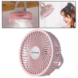 Maxbell Mini Fan 360 Degree Tilt Rotation Natural Wind Portable for Hiking Office Plug in