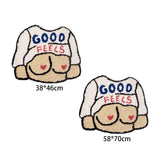 Maxbell Cartoon Floor Mat Bedroom Entrance Water Absorption Non Slip Decoration 38cmx46cm