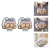 Maxbell Cartoon Floor Mat Bedroom Entrance Water Absorption Non Slip Decoration 38cmx46cm