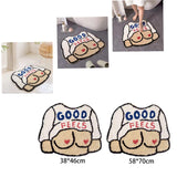 Maxbell Cartoon Floor Mat Bedroom Entrance Water Absorption Non Slip Decoration 38cmx46cm