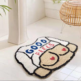 Maxbell Cartoon Floor Mat Bedroom Entrance Water Absorption Non Slip Decoration 58cmx70cm