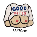 Maxbell Cartoon Floor Mat Bedroom Entrance Water Absorption Non Slip Decoration 58cmx70cm