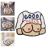 Maxbell Cartoon Floor Mat Bedroom Entrance Water Absorption Non Slip Decoration 58cmx70cm