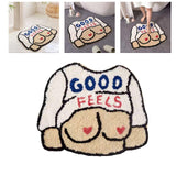 Maxbell Cartoon Floor Mat Bedroom Entrance Water Absorption Non Slip Decoration 58cmx70cm