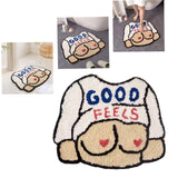 Maxbell Cartoon Floor Mat Bedroom Entrance Water Absorption Non Slip Decoration 58cmx70cm