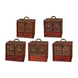 Maxbell Treasure Chest Vintage Storage Box Antique Jewelry Organizer lotus