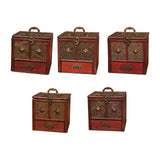 Maxbell Treasure Chest Vintage Storage Box Antique Jewelry Organizer lotus