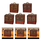 Maxbell Treasure Chest Vintage Storage Box Antique Jewelry Organizer lotus