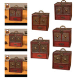 Maxbell Treasure Chest Vintage Storage Box Antique Jewelry Organizer lotus