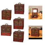 Maxbell Treasure Chest Vintage Storage Box Antique Jewelry Organizer lotus