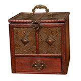 Maxbell Treasure Chest Vintage Storage Box Antique Jewelry Organizer lotus