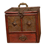 Maxbell Treasure Chest Vintage Storage Box Antique Jewelry Organizer lotus