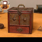 Maxbell Treasure Chest Vintage Storage Box Antique Jewelry Organizer lotus