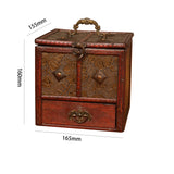 Maxbell Treasure Chest Vintage Storage Box Antique Jewelry Organizer lotus