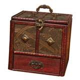 Maxbell Treasure Chest Vintage Storage Box Antique Jewelry Organizer daffodils