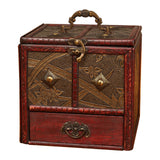 Maxbell Treasure Chest Vintage Storage Box Antique Jewelry Organizer daffodils