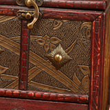 Maxbell Treasure Chest Vintage Storage Box Antique Jewelry Organizer daffodils