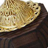 Maxbell Wood Censer Decor Fragrance Diffuser Cone Burner for Bedroom Desktop Office Black