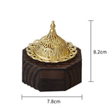 Maxbell Wood Censer Decor Fragrance Diffuser Cone Burner for Bedroom Desktop Office Black